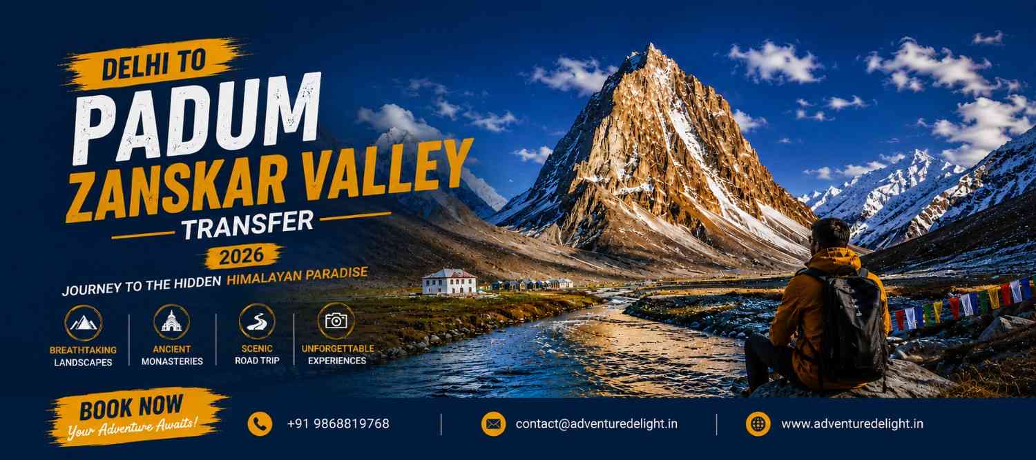Delhi to Padum Shared Transfer