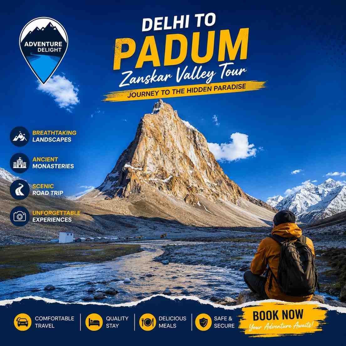 Delhi to Padum Zanksar Valley Tour