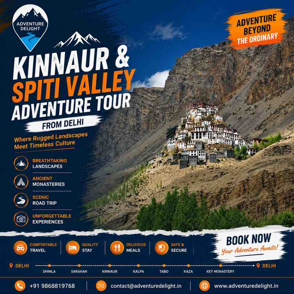 Kinnaur and Spiti Valley Adventure Tour